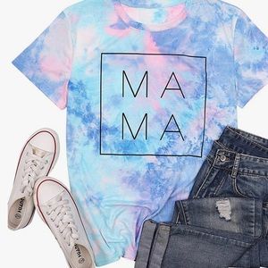 Tye dye mama shirt sleeve shirt multiple sizes